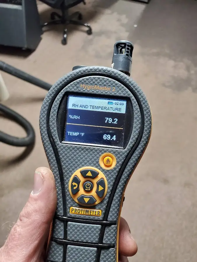 Moisture meter humidity assessment for Fire & Smoke Damage Restoration in Coal